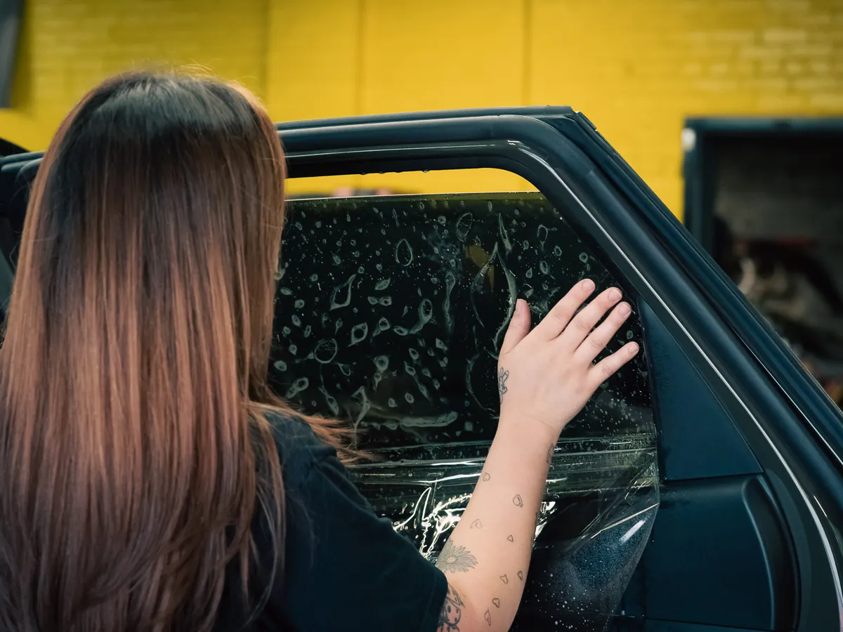 Automotive window tinting, project 4